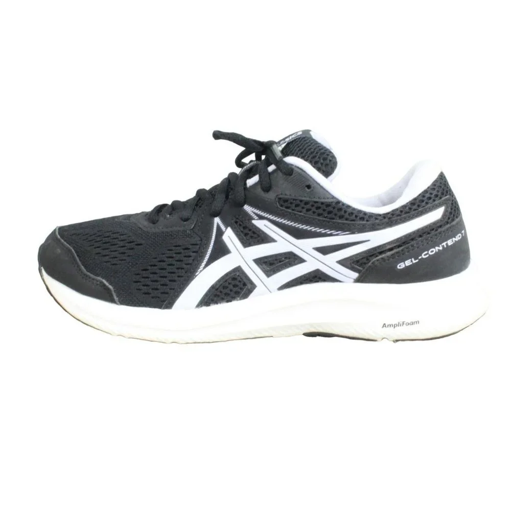 Asics Gel Contend 7 Black Mesh Breathable Running Sneakers Size 10 - Picture 1 of 9